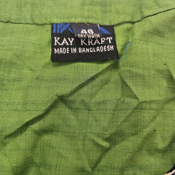 Green Embroidered Kurta with Blue Pants and Dupatta - Picture 4 of 9